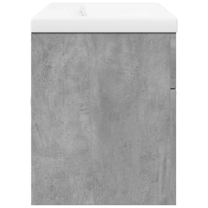 Bathroom Sink Cabinet with Built-in Basin Concrete Grey