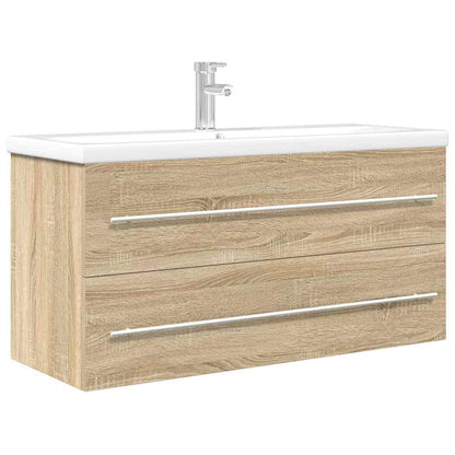 2 Piece Bathroom Furniture Set Sonoma Oak Engineered Wood