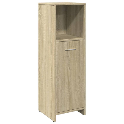 4 Piece Bathroom Furniture Set Sonoma Oak Engineered Wood