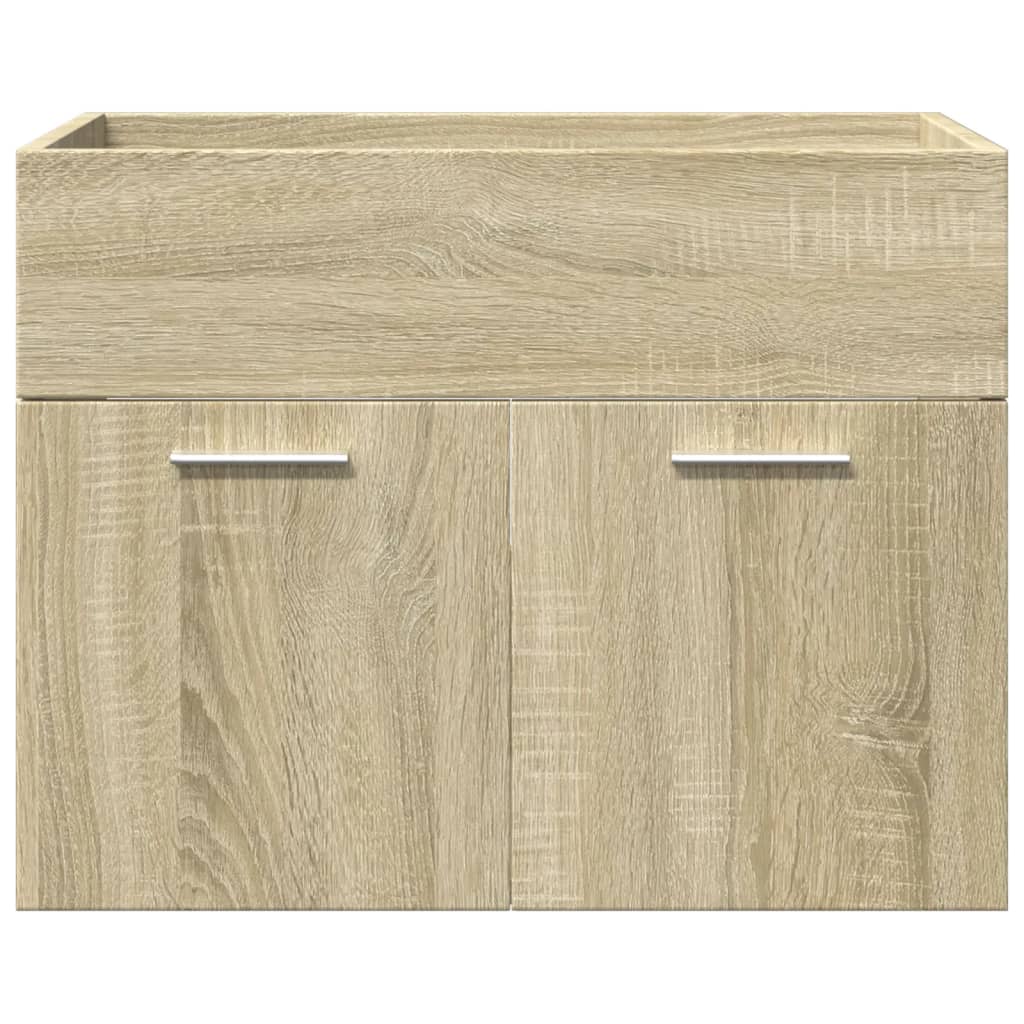 4 Piece Bathroom Furniture Set Sonoma Oak Engineered Wood