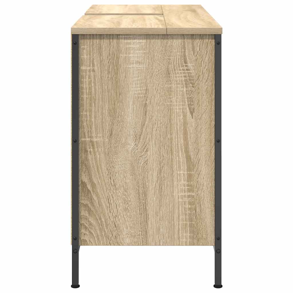 Basin Cabinet with Drawers Sonoma Oak 90x34.5x60 cm