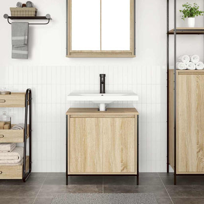 Bathroom Basin Cabinet Sonoma Oak 60x34.5x60 cm