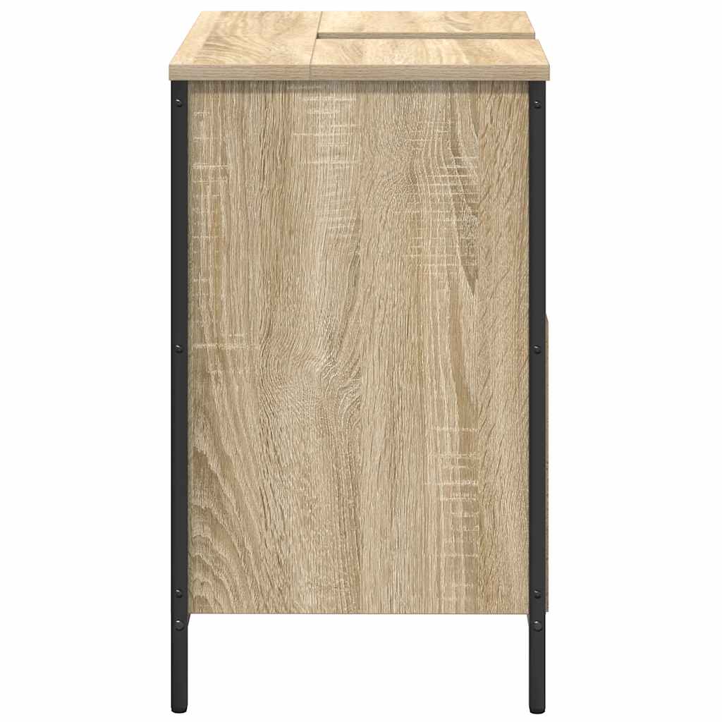 Bathroom Basin Cabinet Sonoma Oak 60x34.5x60 cm