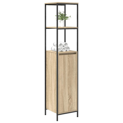 Bathroom Cabinet with Shelves Sonoma Oak 36x35x165 cm