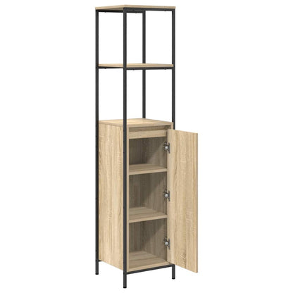 Bathroom Cabinet with Shelves Sonoma Oak 36x35x165 cm