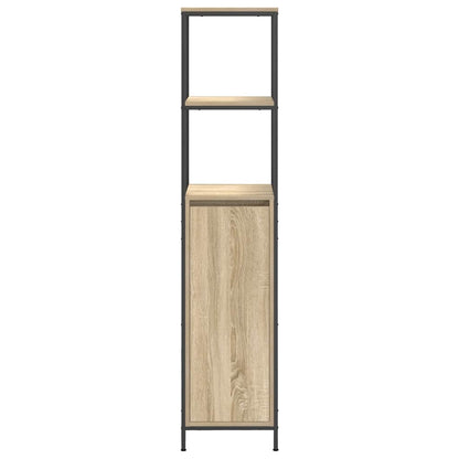 Bathroom Cabinet with Shelves Sonoma Oak 36x35x165 cm