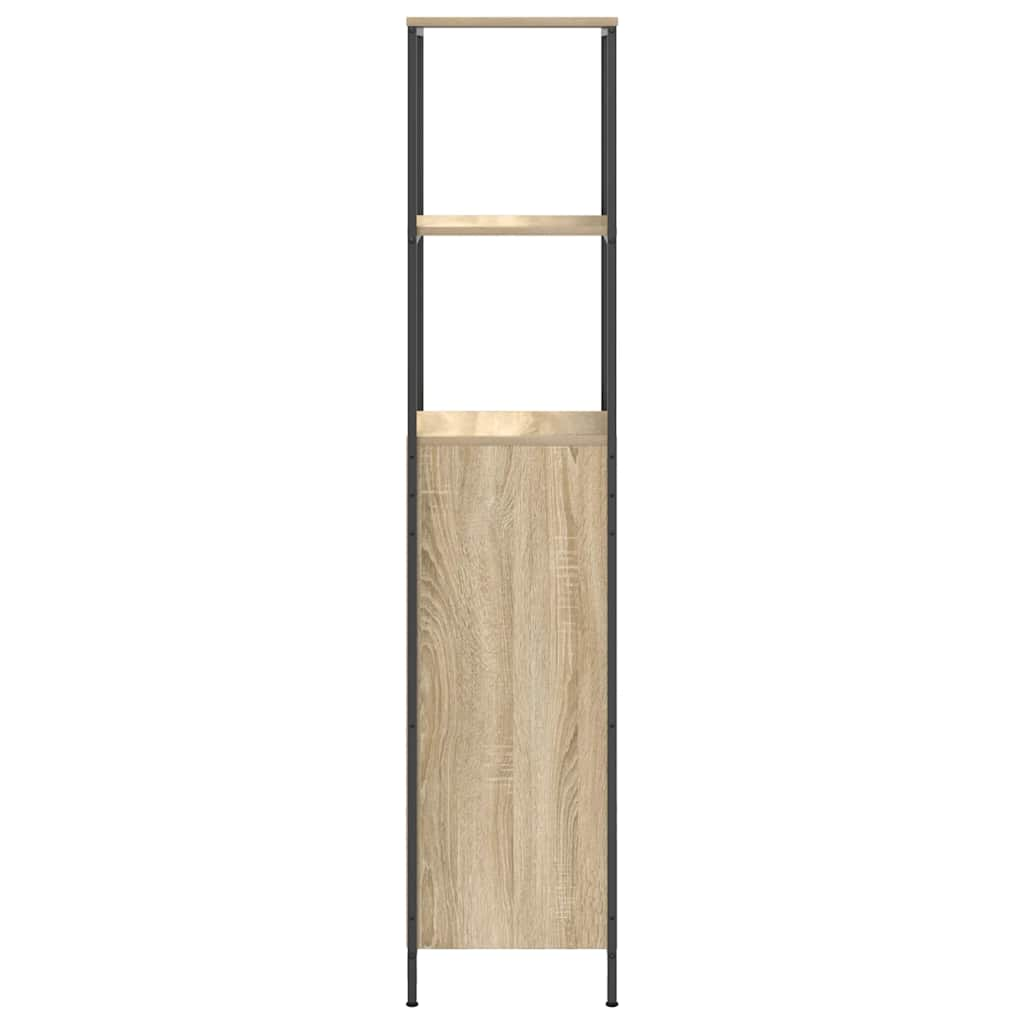 Bathroom Cabinet with Shelves Sonoma Oak 36x35x165 cm