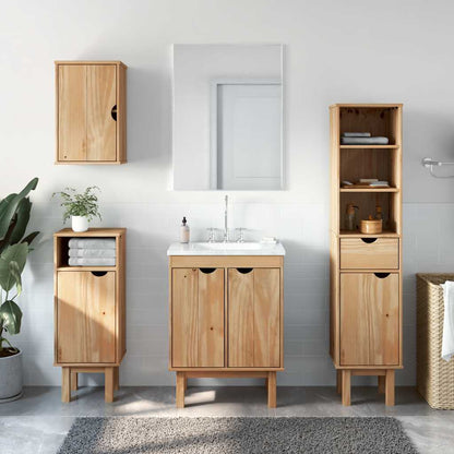 4 Piece Bathroom Furniture Set OTTA Solid Wood Pine