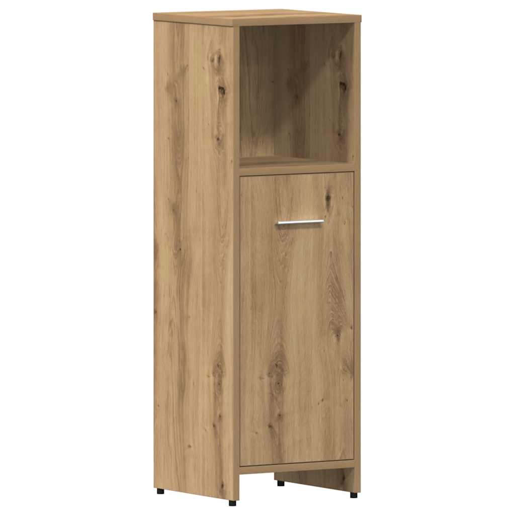 4 Piece Bathroom Furniture Set Artisan Oak Engineered Wood