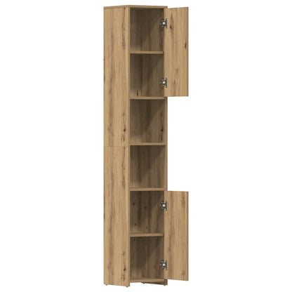 Bathroom Cabinet Artisan Oak 30x30x183.5 cm Engineered Wood