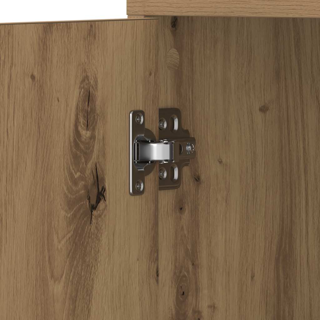 Bathroom Cabinet Artisan Oak 30x30x183.5 cm Engineered Wood