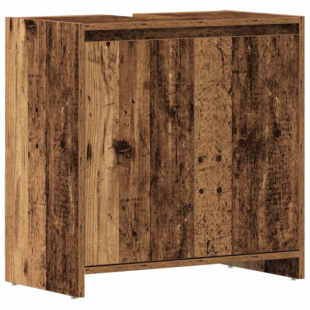 Bathroom Sink Cabinet Old Wood 60x33x60 cm Engineered Wood