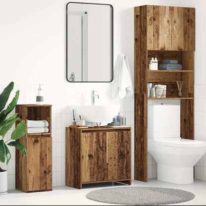 Bathroom Sink Cabinet Old Wood 60x33x60 cm Engineered Wood