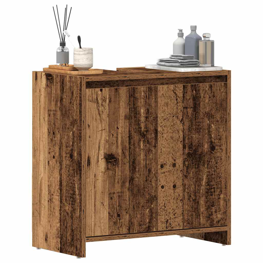 Bathroom Sink Cabinet Old Wood 60x33x60 cm Engineered Wood