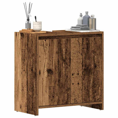 Bathroom Sink Cabinet Old Wood 60x33x60 cm Engineered Wood