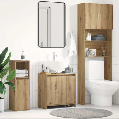 Bathroom Sink Cabinet Artisan Oak 60x33x60 cm Engineered Wood