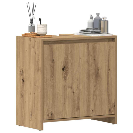 Bathroom Sink Cabinet Artisan Oak 60x33x60 cm Engineered Wood