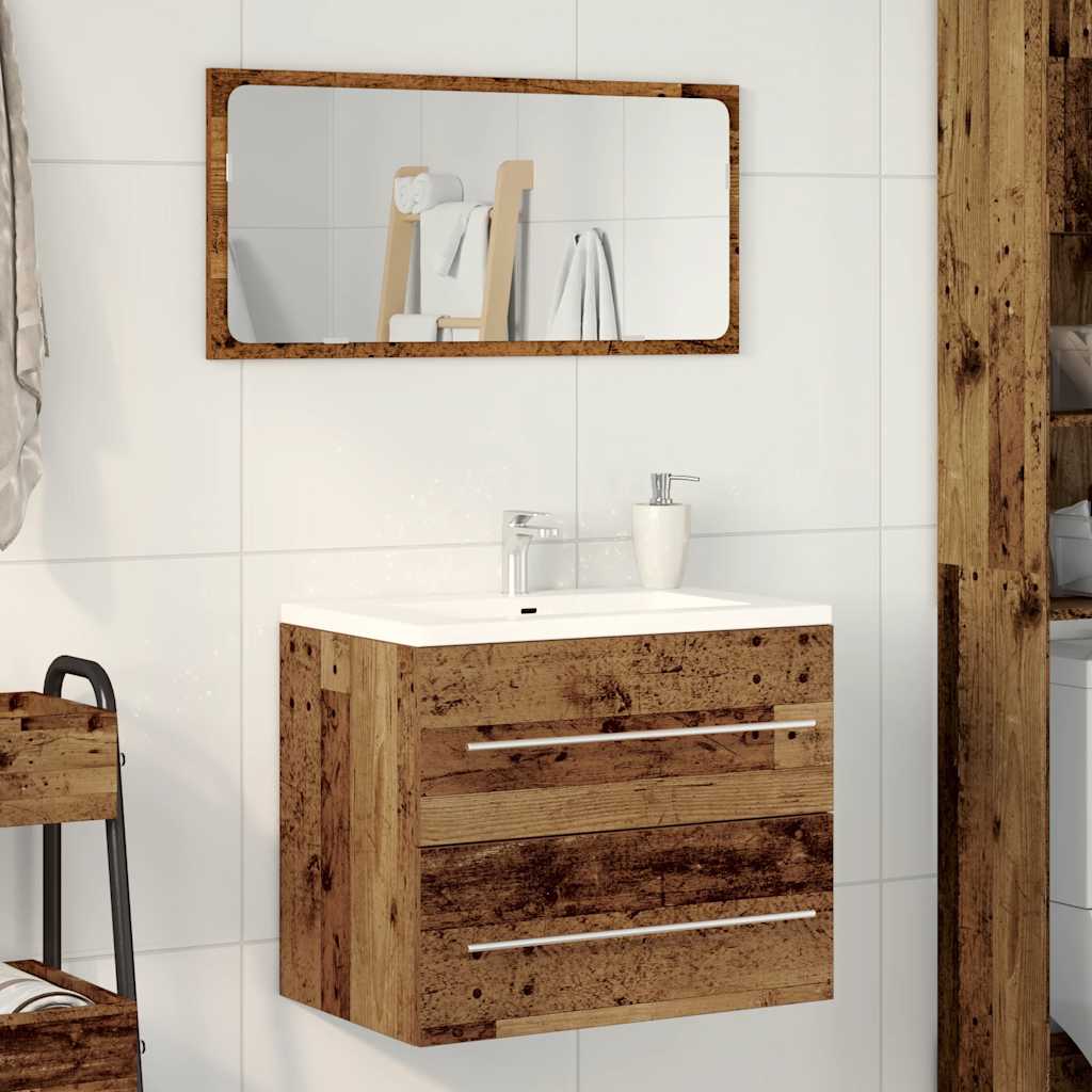 Bathroom Sink Cabinet Old Wood 60x38.5x48 cm Engineered Wood