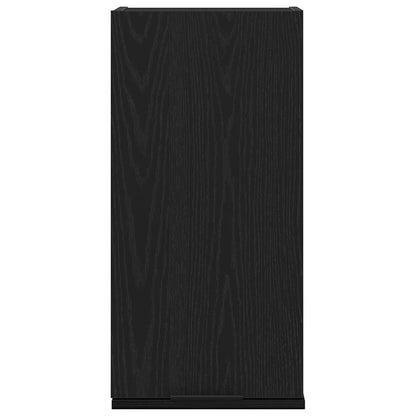 Wall-mounted Cabinet Black Oak 32x20x67 cm Engineered Wood