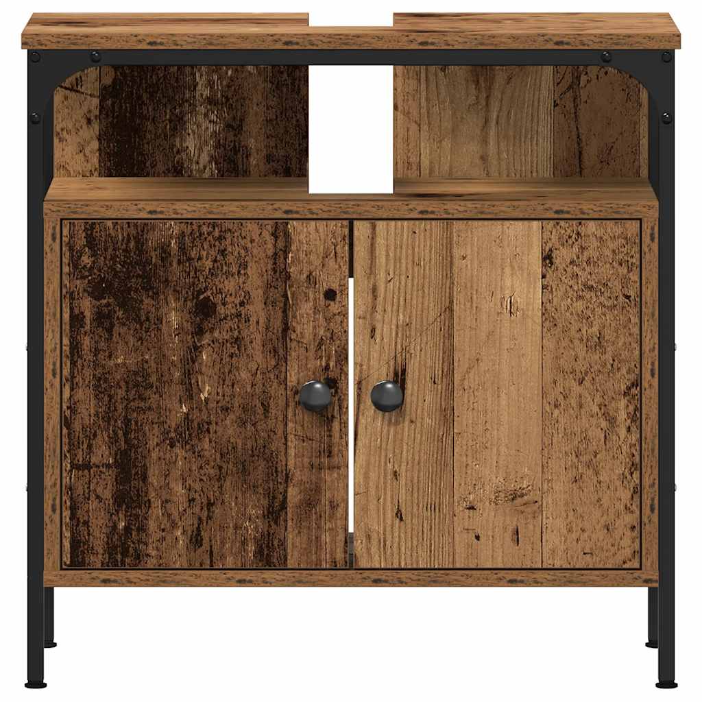 Bathroom Sink Cabinet Old Wood 60x30x60 cm Engineered Wood