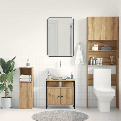 Bathroom Sink Cabinet Artisan Oak 60x30x60 cm Engineered Wood