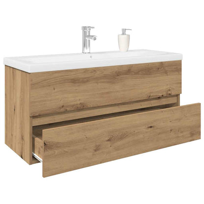 Sink Cabinet with Built-in Basin and Faucet Artisan Oak