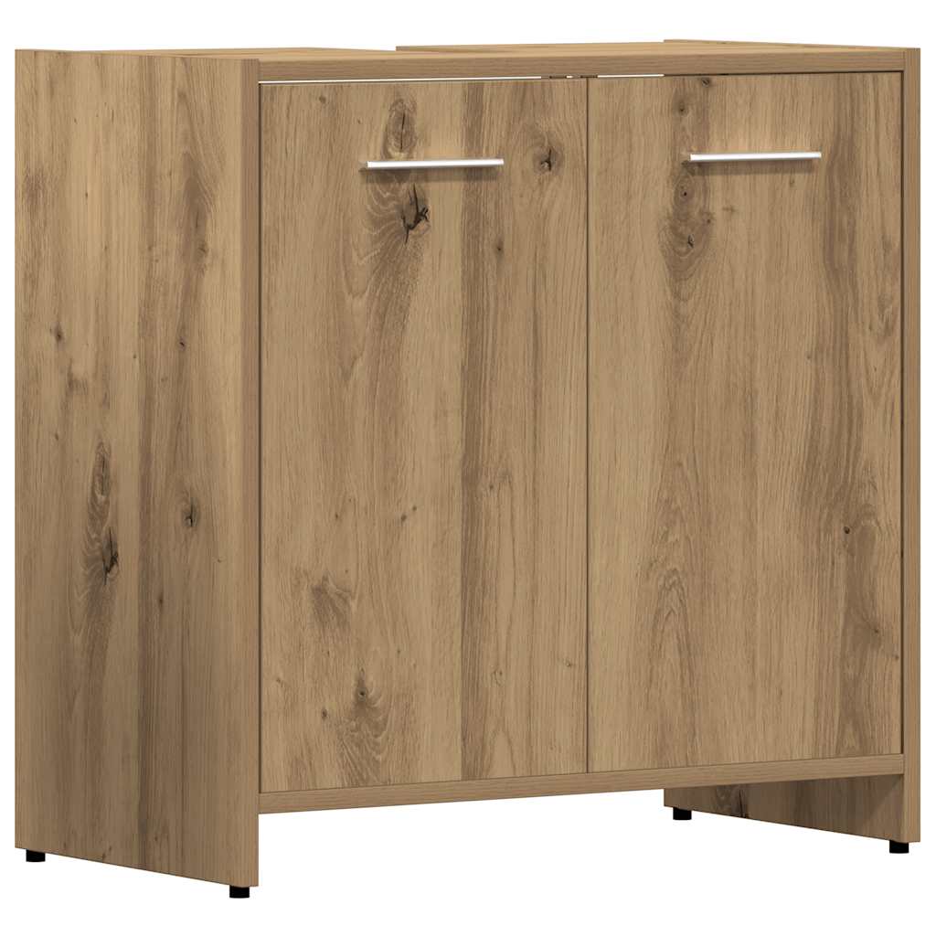 4 Piece Bathroom Furniture Set Artisan Oak Engineered Wood