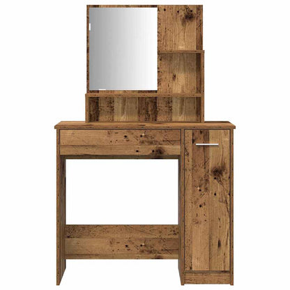 Dressing Table Set Old Wood Engineered Wood - Bend