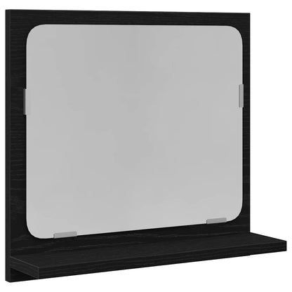 Bathroom Mirror Black Oak 40x10.5x37 cm Engineered Wood