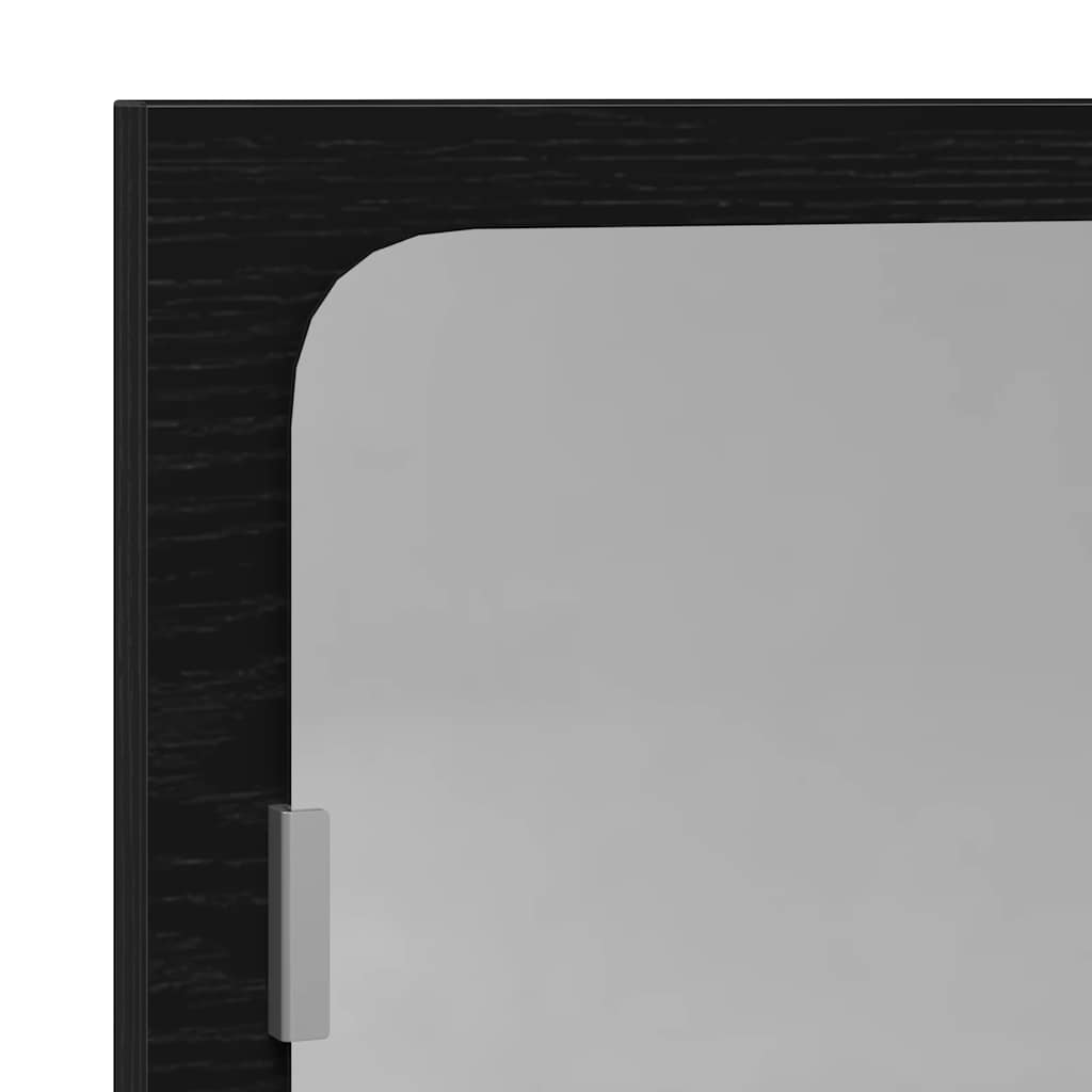 Bathroom Mirror Black Oak 40x10.5x37 cm Engineered Wood