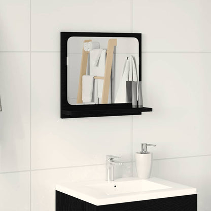 Bathroom Mirror Black Oak 40x10.5x37 cm Engineered Wood