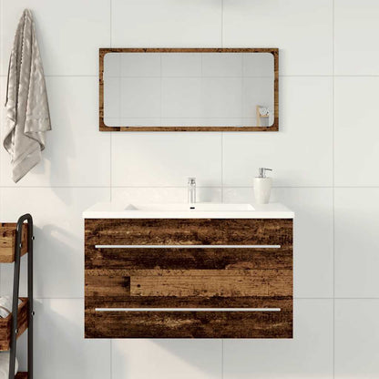 Bathroom Sink Cabinet Old Wood 80x38.5x48 cm Engineered Wood