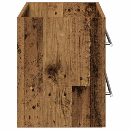 Bathroom Sink Cabinet Old Wood 80x38.5x48 cm Engineered Wood