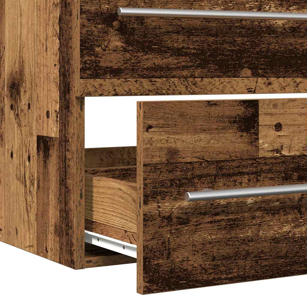 Bathroom Sink Cabinet Old Wood 80x38.5x48 cm Engineered Wood