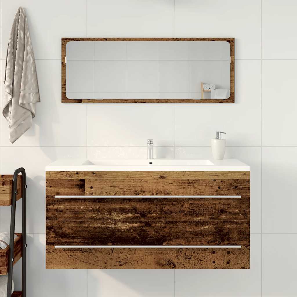 Bathroom Sink Cabinet Old Wood 100x38.5x48 cm Engineered Wood