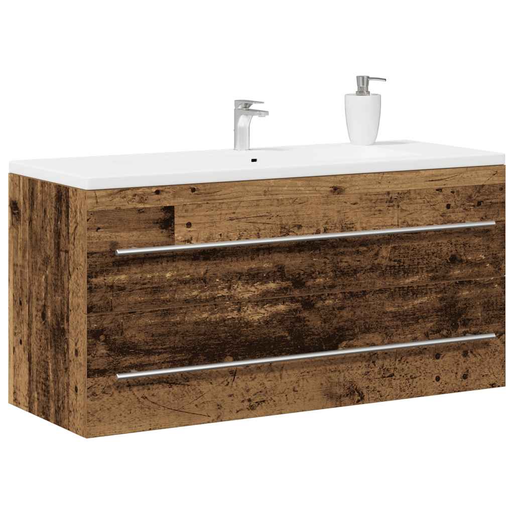 Bathroom Sink Cabinet Old Wood 100x38.5x48 cm Engineered Wood