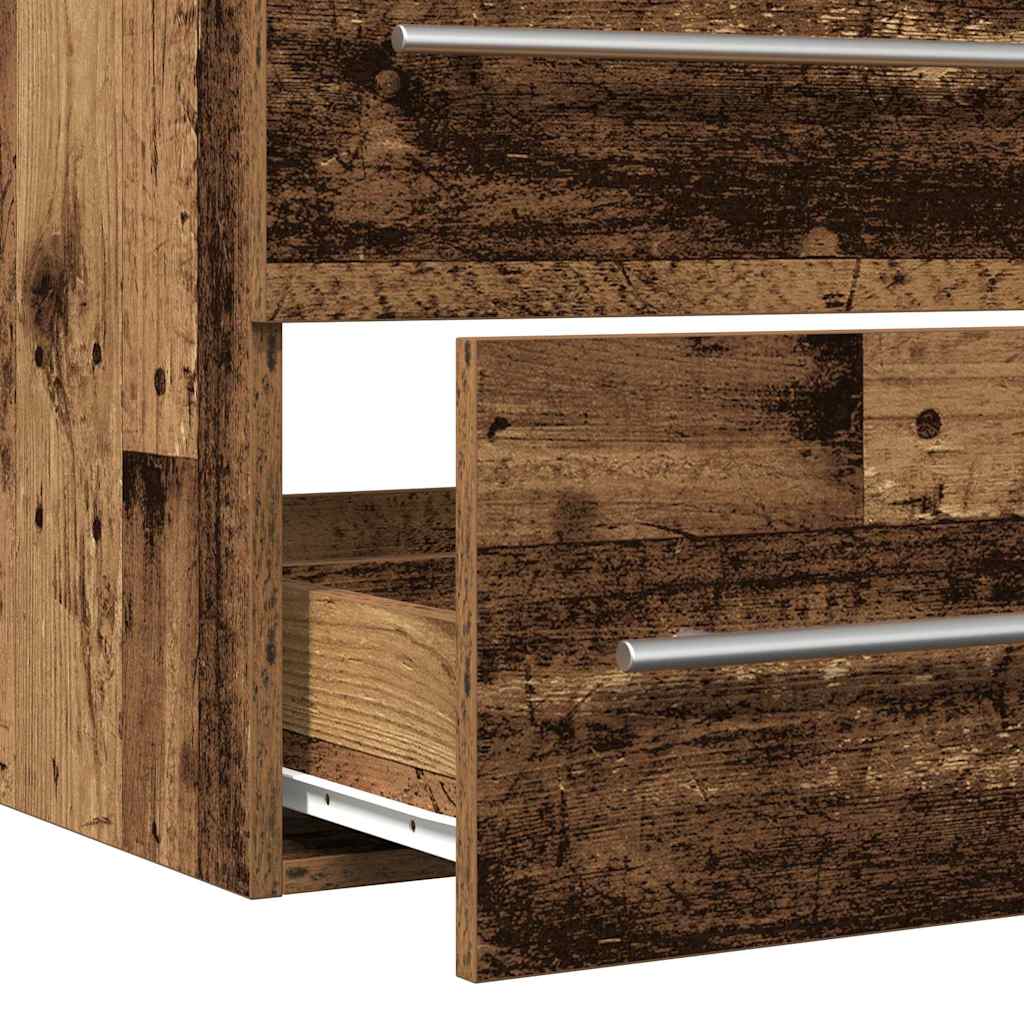 Bathroom Sink Cabinet Old Wood 100x38.5x48 cm Engineered Wood