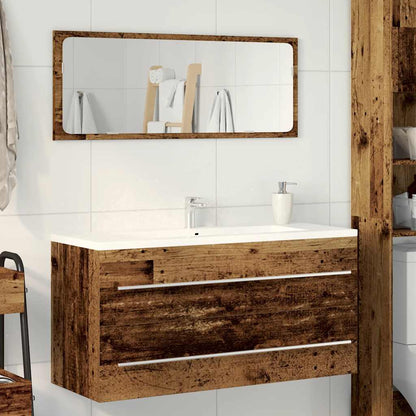 Bathroom Sink Cabinet Old Wood 100x38.5x48 cm Engineered Wood