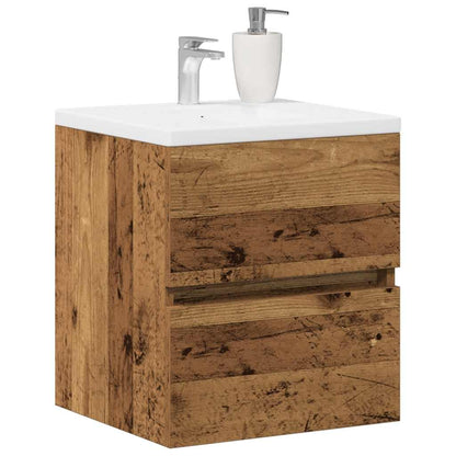 Bathroom Sink Cabinet Old Wood 41x38.5x45 cm Engineered Wood