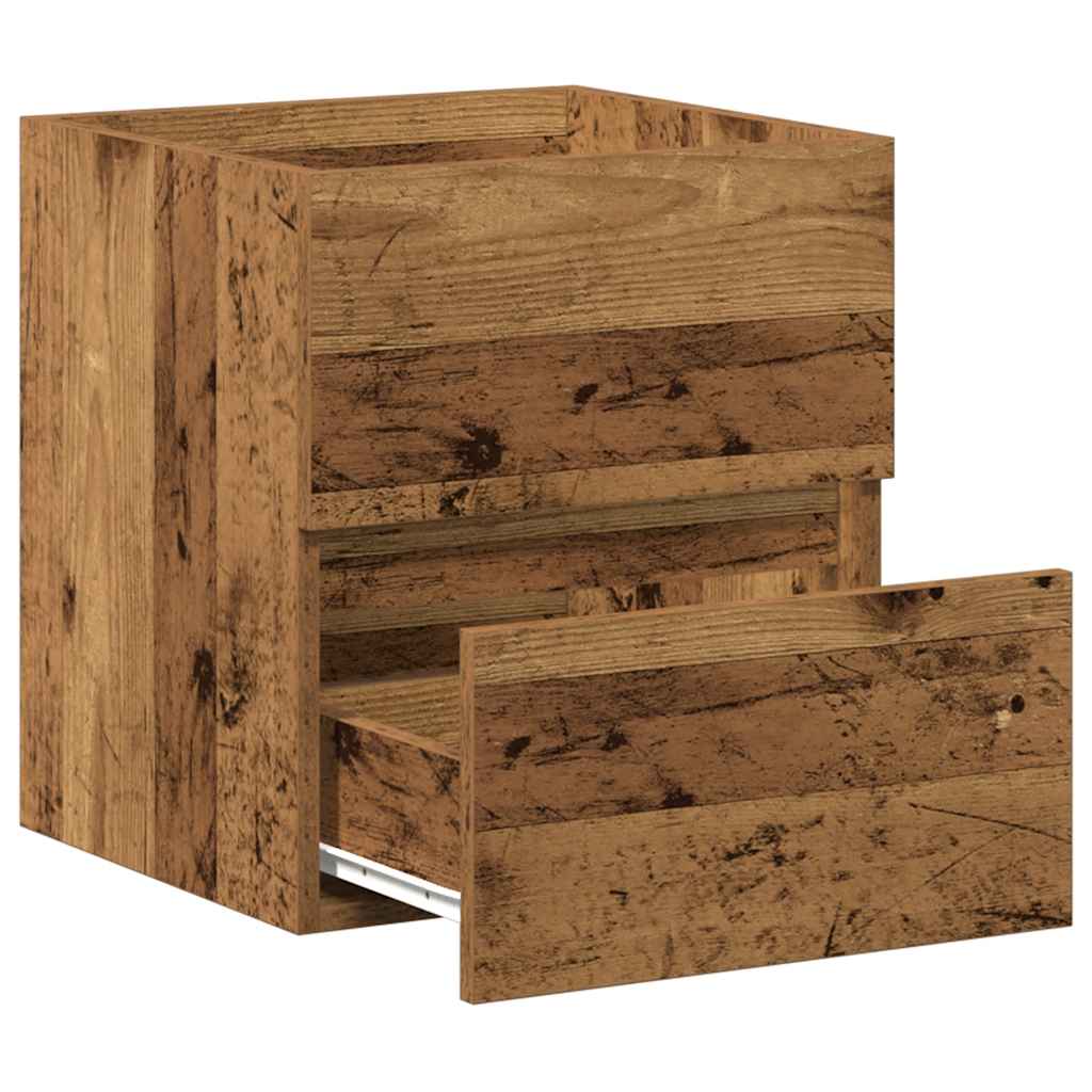 Bathroom Sink Cabinet Old Wood 41x38.5x45 cm Engineered Wood