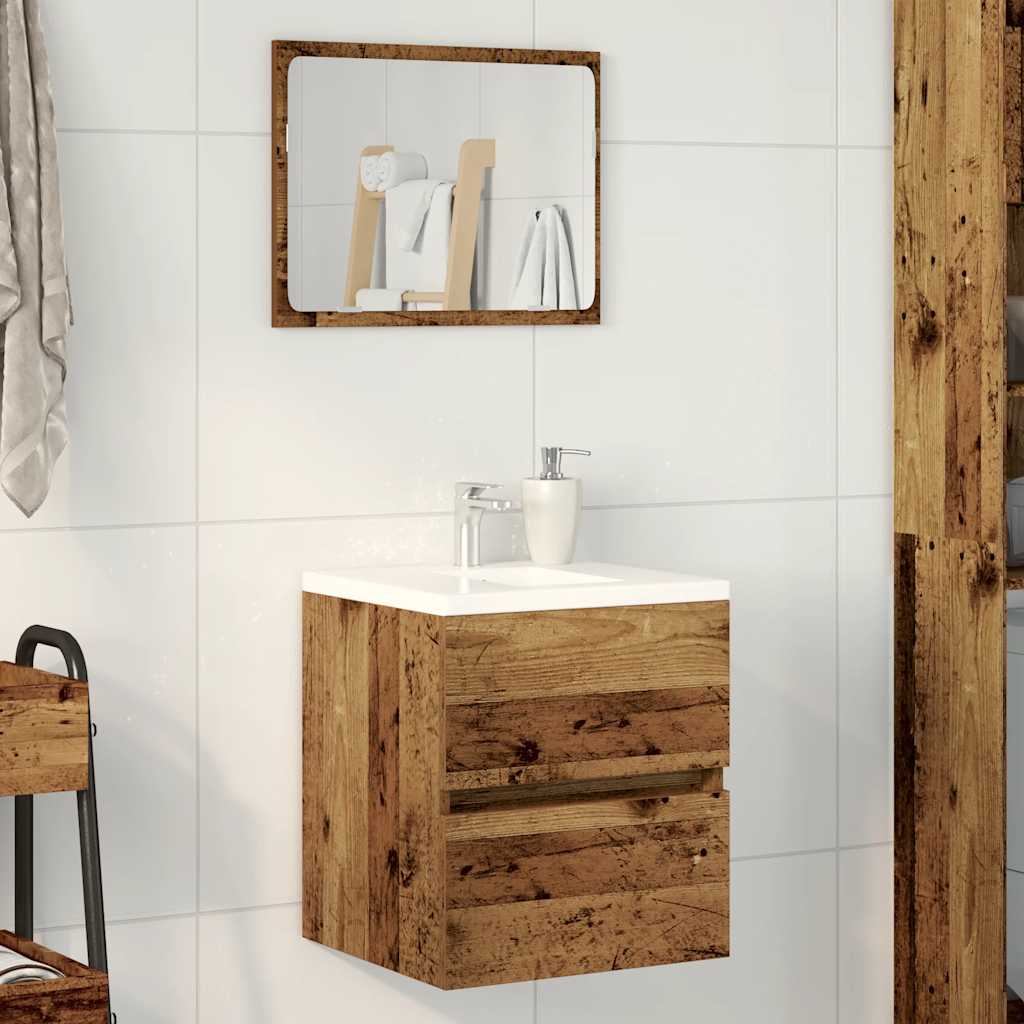 Bathroom Sink Cabinet Old Wood 41x38.5x45 cm Engineered Wood