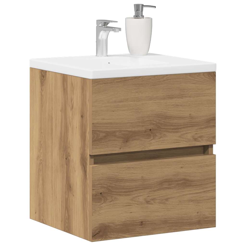 Bathroom Sink Cabinet Artisan Oak 41x38.5x45 cm Engineered Wood