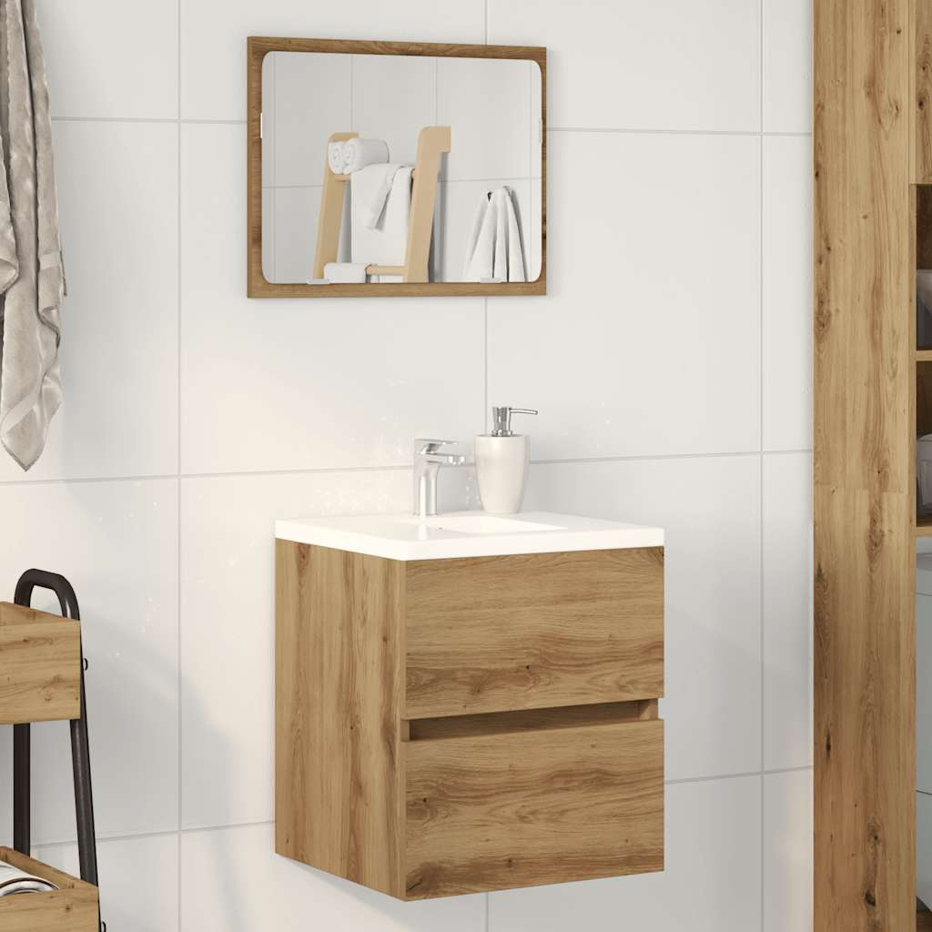 Bathroom Sink Cabinet Artisan Oak 41x38.5x45 cm Engineered Wood