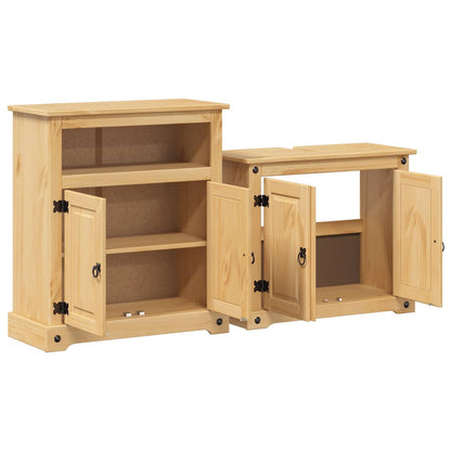 2 Piece Bathroom Furniture Set Corona Solid Wood Pine