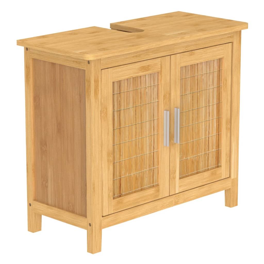 Bathroom Base Cabinet Bamboo 67x28x60 cm