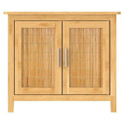 Bathroom Base Cabinet Bamboo 67x28x60 cm