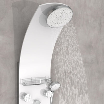 EISL Shower Panel with Mixer KARIBIK White