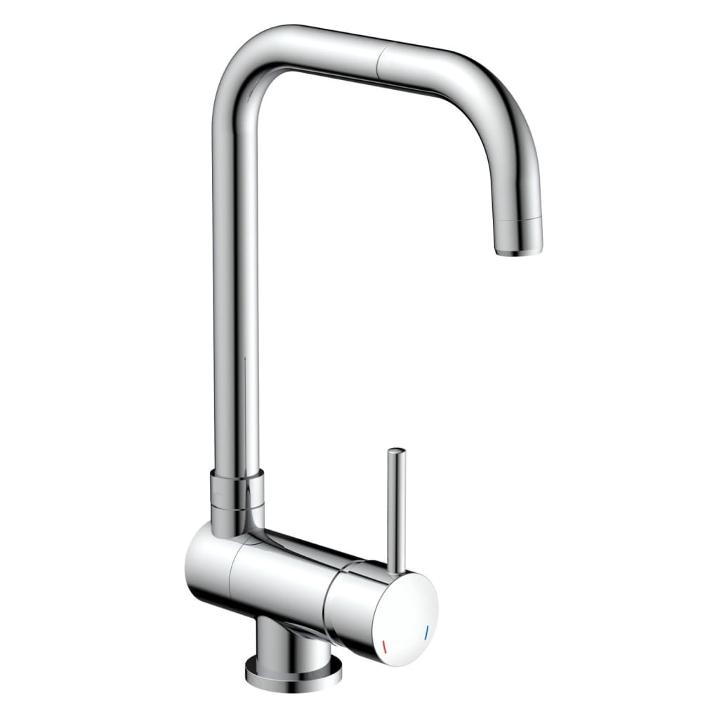 Kitchen Mixer Tap with Tiltable Spout FLEXO Chrome