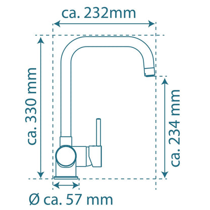 EISL Kitchen Mixer Tap FUTURA Low Pressure Chrome