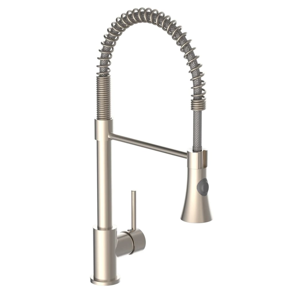 Kitchen Mixer Tap with Spiral Spring Pull-out Spray LEON Nickel